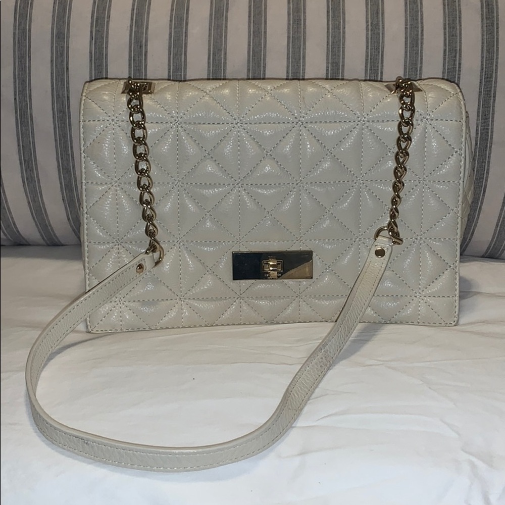 Kate Spade purse- Off White with gold hardware